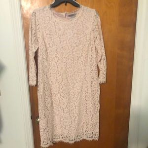 Lace light pink dress. Like new!